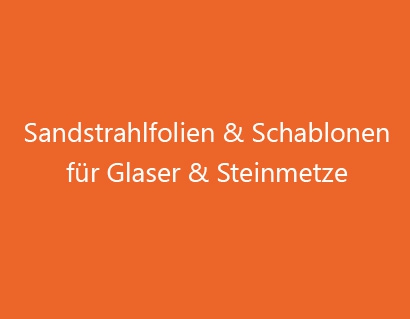 sandstrahlmotive und sandstrahlfolie zum sandstrahlen von glas und Stein